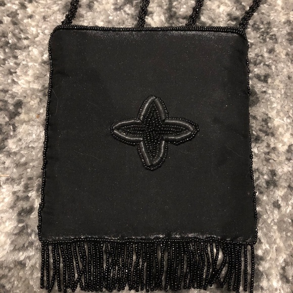 Coldwater Creek black beaded purse - Picture 4 of 6